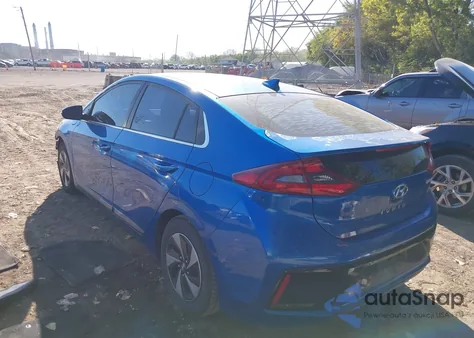 2017 Hyundai Ioniq Hybrid Sel z USA, uszkodzony, nr VIN KMHC75LC1HU018955